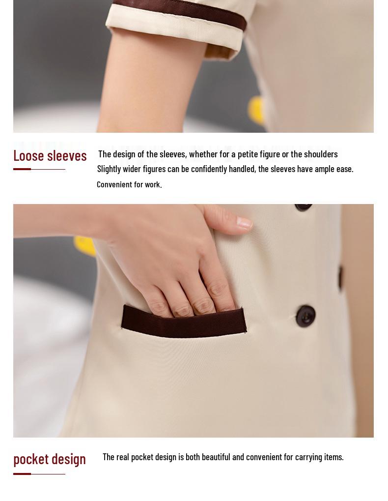 Women's Short Sleeve Workwear Set for Cleaning - Ideal for Hotels, Hospitals, and Property Maintenance In Spring and Summer