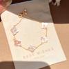Flower Jewelry Bracelet For Women With 18k Gold Plating And Zircon Stones In Elegant Floral Design For Gift Giving