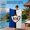 Qarabag Soccer Team Crest Design Beach Towel, Quick-drying, Easy to Care for, Suitable for Both Fitness and Beach Vacations,Sports Essential