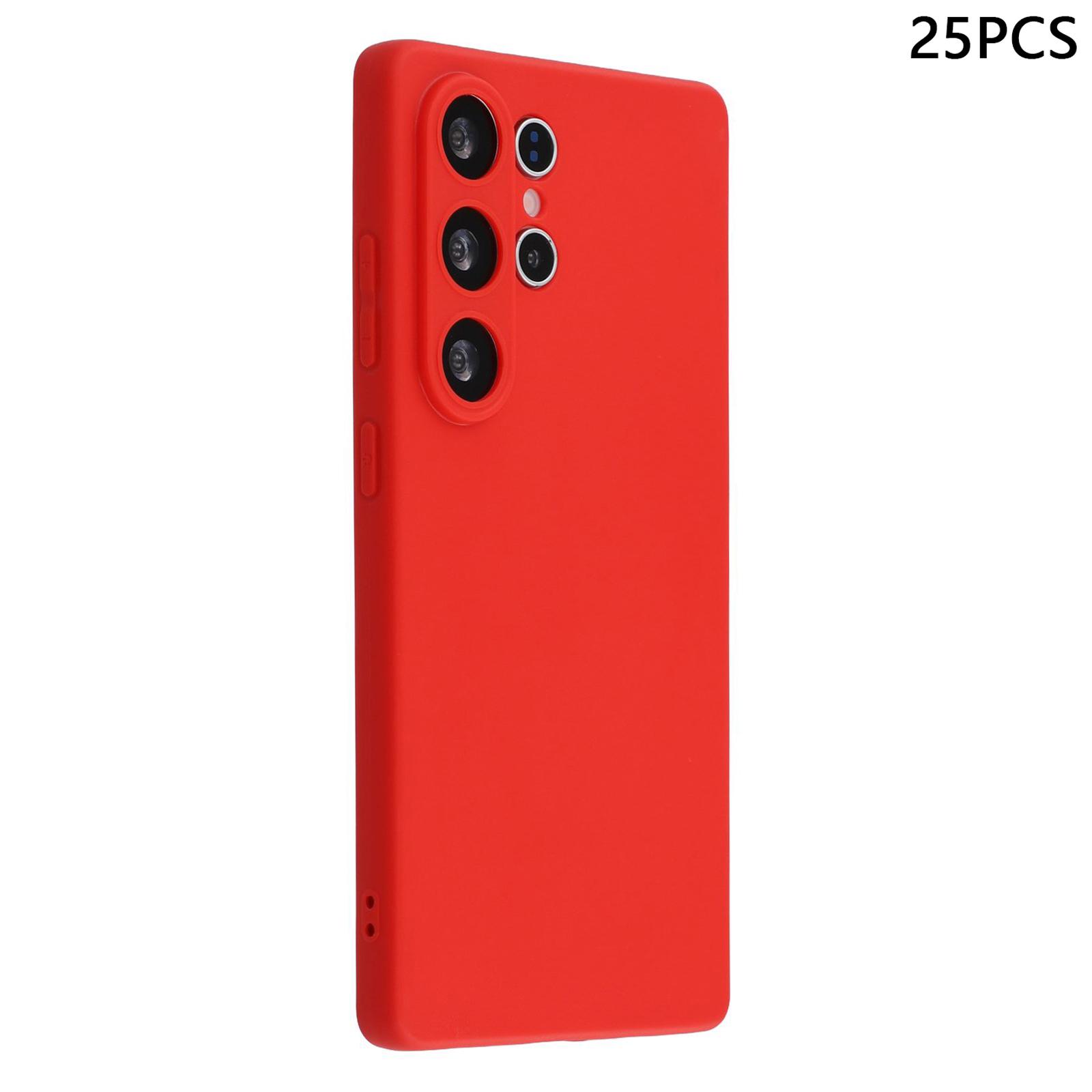 

Оптовая закупка 25 шт. Чехол для Samsung Galaxy S25 Ultra 1,2 мм ТПУ Матовый чехол для телефона Red
