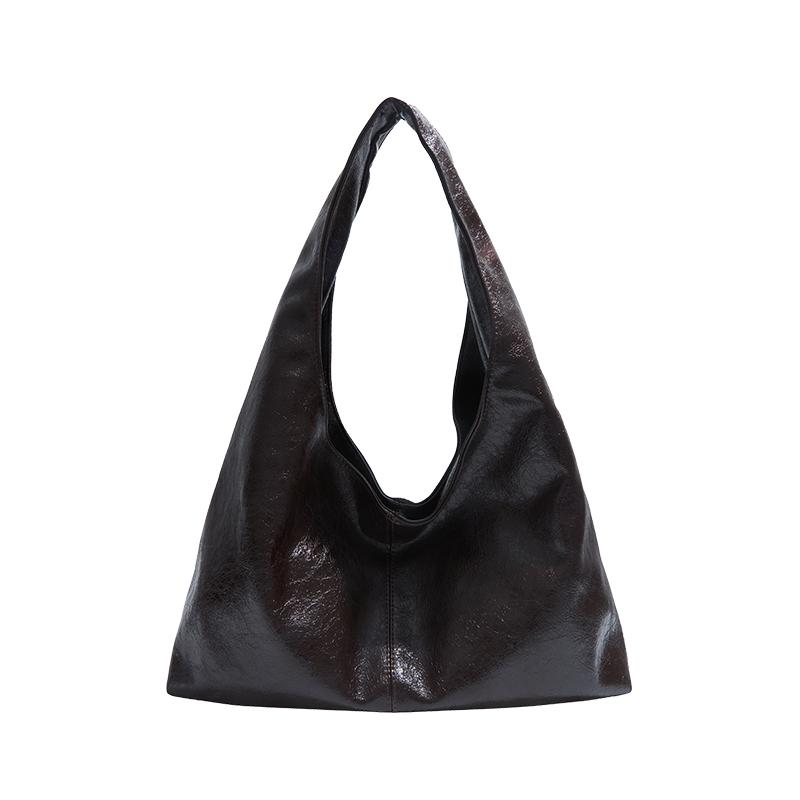 

Винтажная сумка подмышку Женская сумка-тоут Большая вместимость Сумка на плечо кофейный