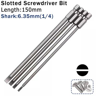 4/10 Stück Schlitzschraubendreher-Bit-Set Magnetisch für Bohrmaschine 1/4 Sechskantschaft Kreuzschraubendreher-Bit-Satz Präzisions-Elektrowerkzeugzubehör