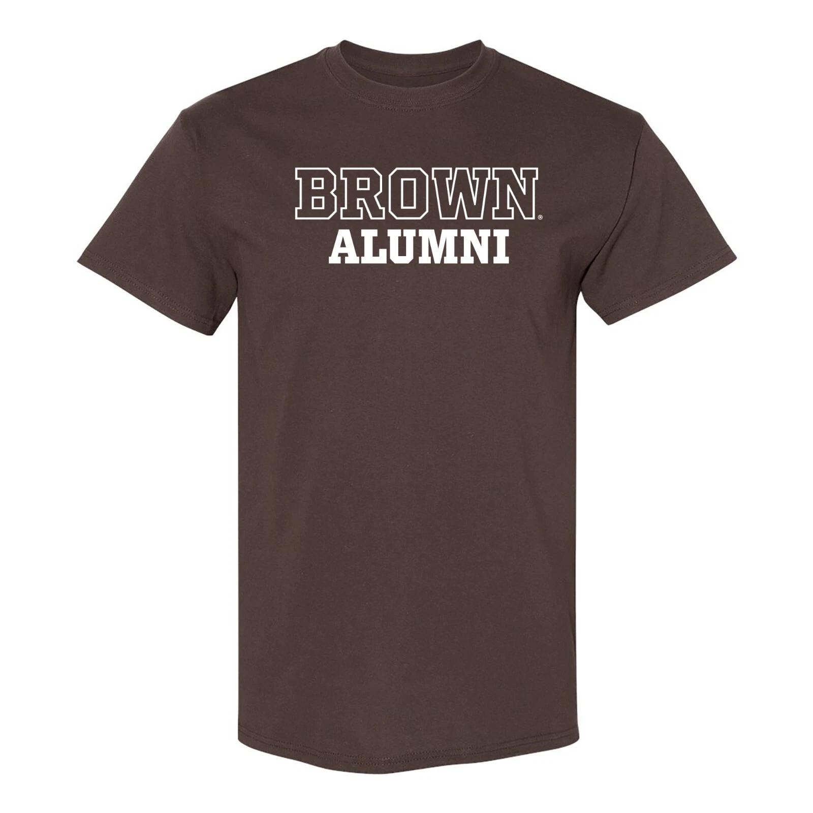 Brown University Bears Basic Block Alumni Collegiate T Shirt - Dark Chocolate 3XL