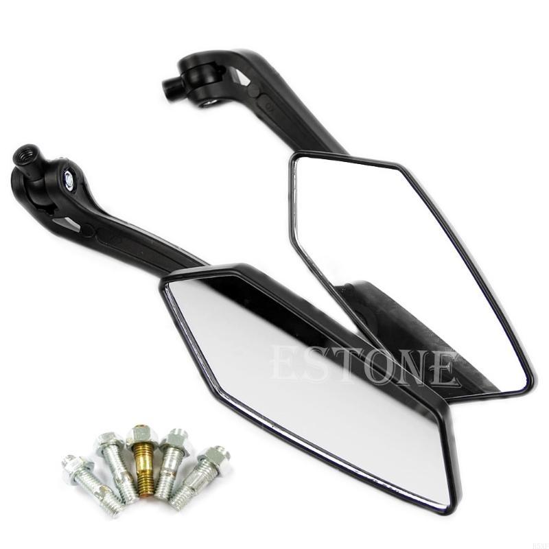 

2025 New New Useful Universal Scooter Rearview Mirrors Pair Moped ATV Motorcycle Backup чёрный