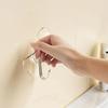 Heart Shape Transparent Hooks Non Punching Plastic Love Hangers Holder Self Adhesive Key Towel Multi-Purpose Hooks Storage Rack