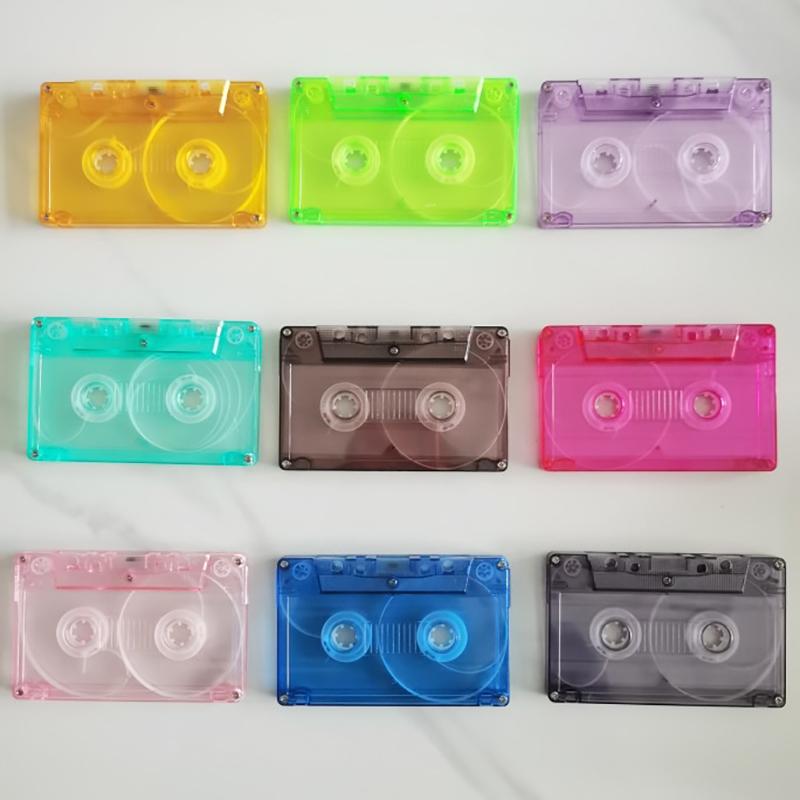 1 Stück Kassette Transparent Aufbewahrungsbox Audio Magnetische Aufnahme Leerkassette Hülle Staubdichte Box