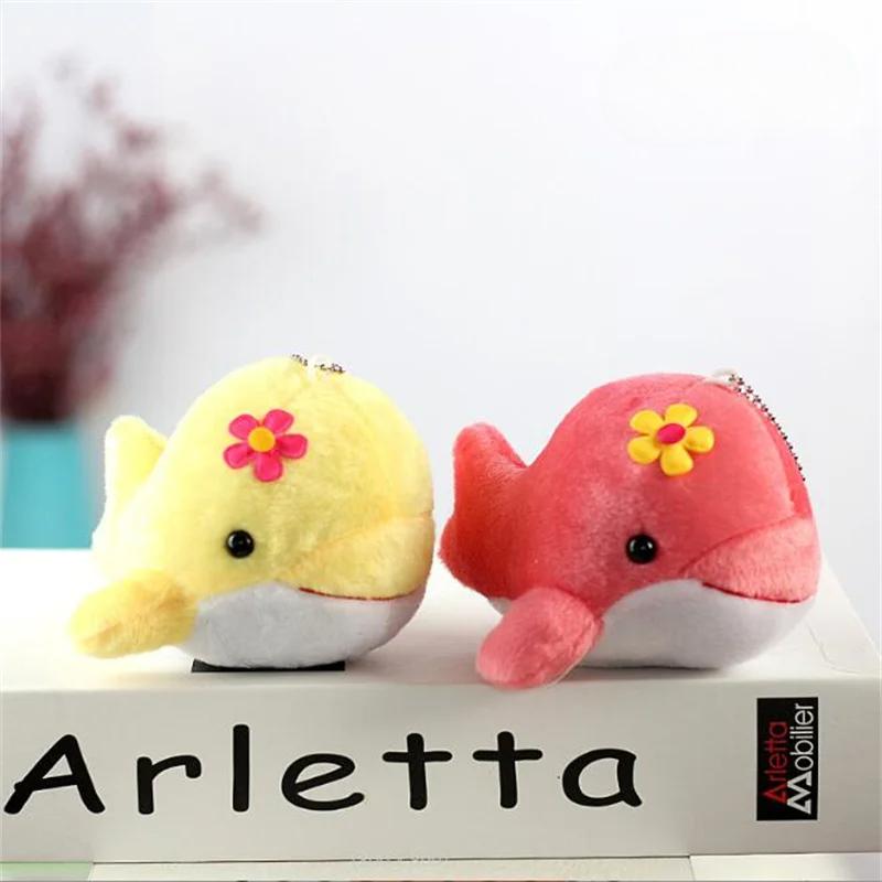 12Cm Approx Multi Color Optional 8 Colors Dolphin Stuffed Plush Toy Whale Doll Small Mini Animal Doll Gift Small Pendant