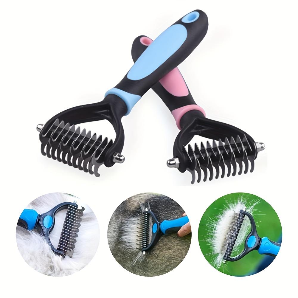 Pet Fur Knot Cutter Dog Grooming Shedding Tools Pet Cat Hair Removal Comb Brush Double Sided Pet Products Comb For Dog
