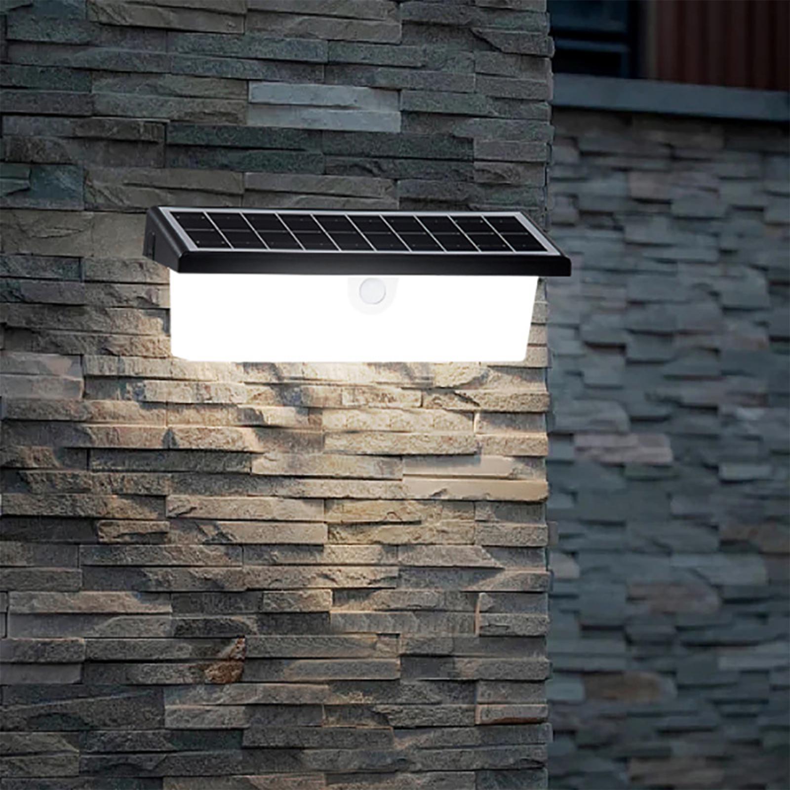 

Солнечный свет настенный светильник водонепроницаемый датчик света для тела домашний уличный светильник садовый дверной проем забор патио светильник white light