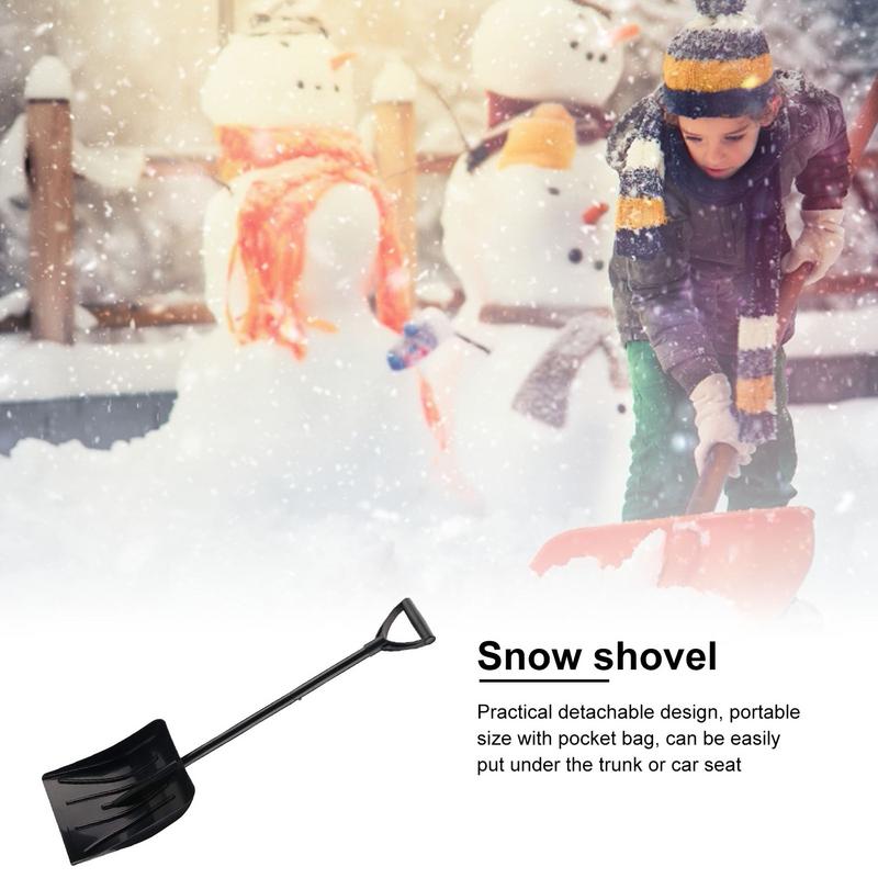 Removable Outdoor Snow Shovel Aluminum Alloy Ice Shovel Winter Snow Remover Tool Camping Garden Shovel Survival Tools