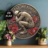 Australian Soldier Remembrance Metal Wall Art Poppy Memorial Plaque Durable Decor