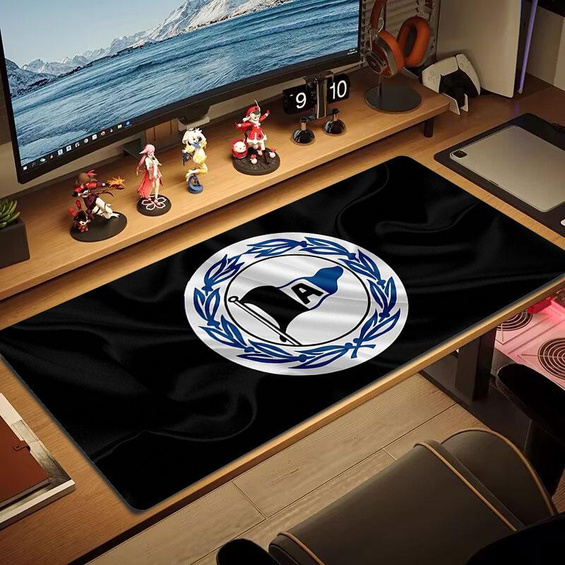 DSC Arminia Bielefeld Large Size Mouse Pad Large Gaming Table Cushion Non-slip Laptop Tablet Big Mousepad XXL Mat Mini PC Playmat With Lock edge