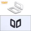 2x ABS Plastic Carbon Fiber Pattern Car Rear Door Switch Button Decoration Frame Suitable for BMW 7 Series 740i I7 VII G70