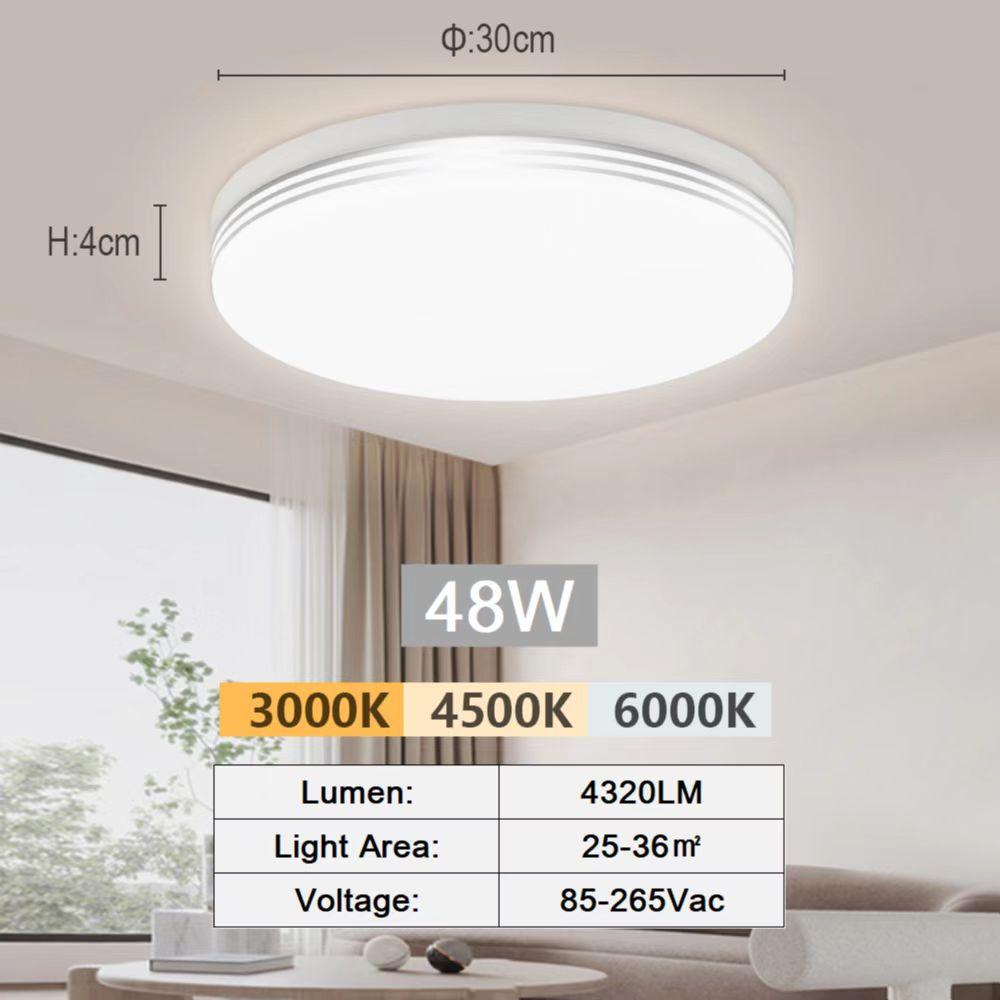 18W-48W LED iling Light 30CM Square iling Panel Light Home Bedroom Kitchen Living Room Lightings Decoration AC 110-220V 3000K
