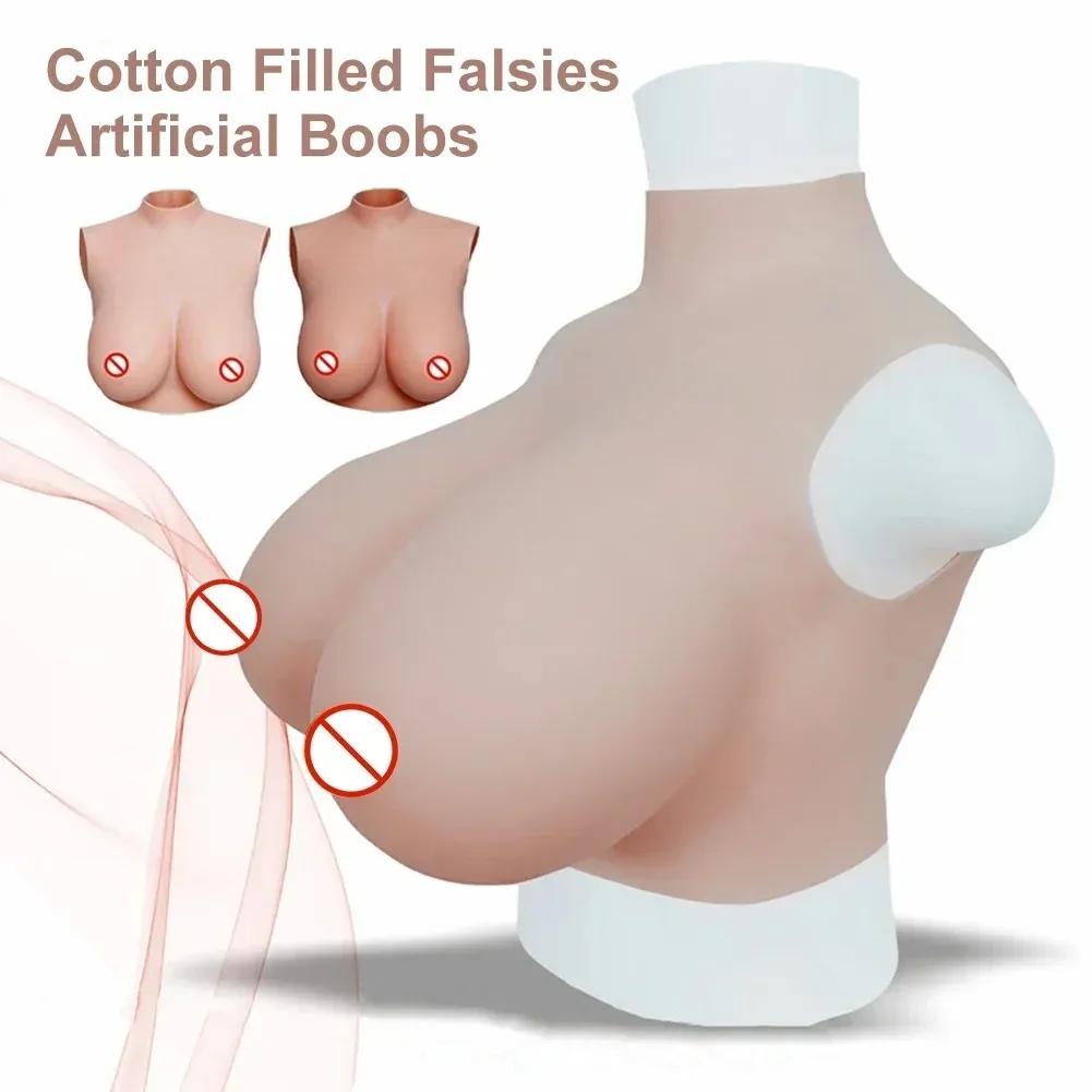 Realistic Silicone Breast Forms Fake Boobs Enhancer for Crossdressers Drag Queens Shemales & Transgenders