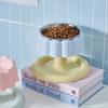 Elevated Stainless Steel Cats Feeding Bowl with Antislip Base Detachable for Comfortable Necks Support and Easy Cleaning