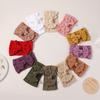 6/12pcs Lovely Cable Knit Baby Bows Headbands for Girls Elastic Knit Turban Hair Bands Soft Nylon Kids Headwear Hair Accessories