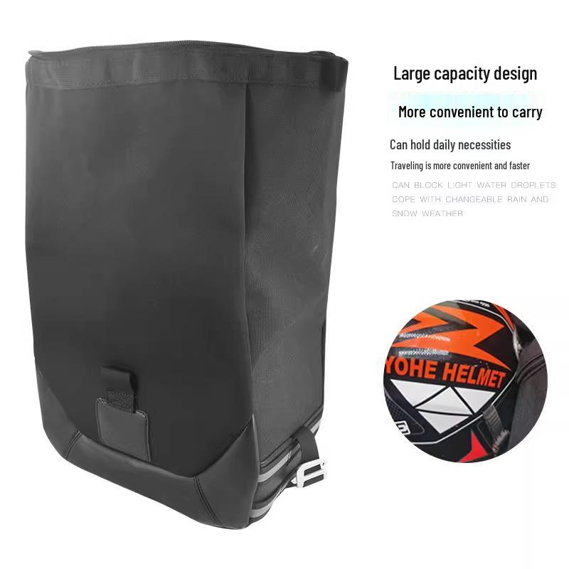 Kaiyue 500F Motorcycle Side Bag: Waterproof Canvas & Leather Quick-Release Accessory