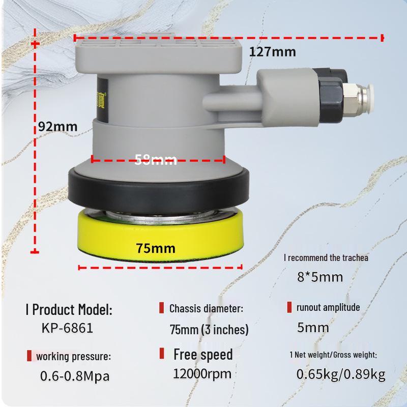 3-Inch Pneumatic Robot Arm Sander & Polisher for Sheet Metal and Cars