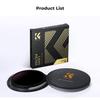 CONCEPT 67mm ND100000 Filter for Solar Eclipse ND Neutral Density Optical Glass and for Solar Eclipse Photography K&F Photography, Filter, Filter,