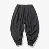Spring Autumn Solid Color Cotton Linen Baggy Harem Pants Men Chinese Style Casual Streetwear Jogger Trousers