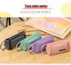 Large Korean-Style Canvas Pencil Case: Cute, Multifunctional, and Fresh Design for Students