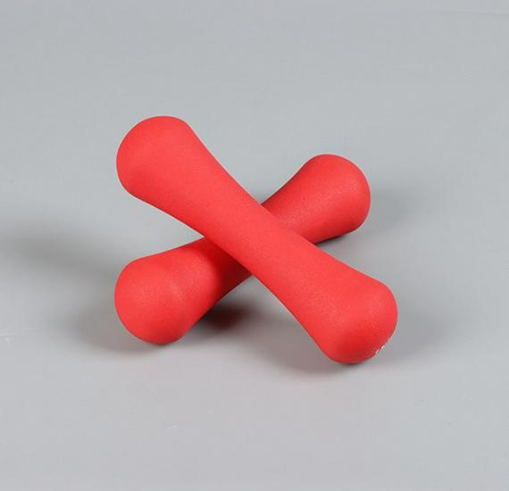 Dip-Coated Solid Cast Iron Dumbbell, Women's Fitness Equipment, Single Piece, Candy Color