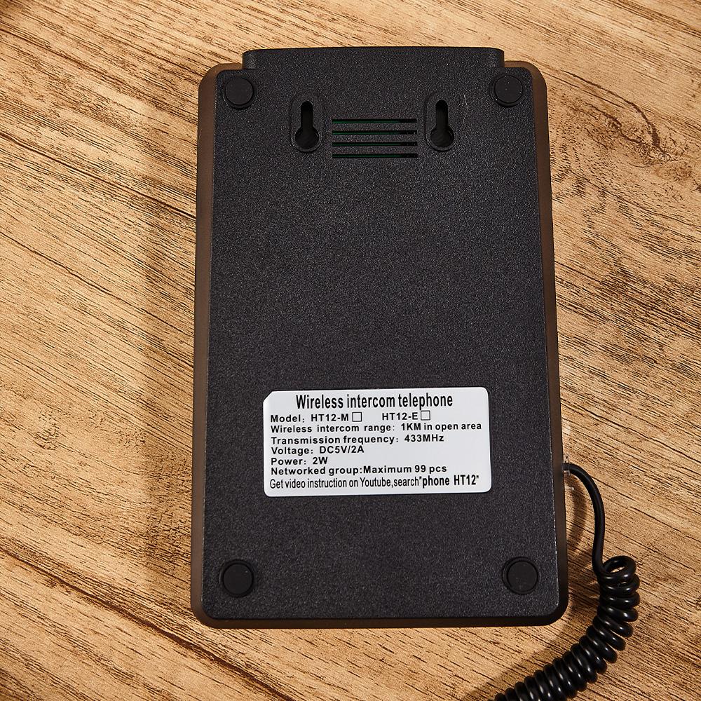 Wireless Intercom Phone Extension Supports Multiple Devices Adjustable Volume Wireless Intercom System
