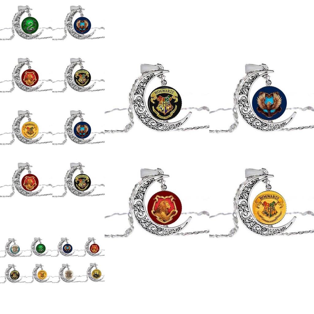 Harry Potter Retro Timeturner Necklace With Moonstone Pendant For Fans Special Characters Included