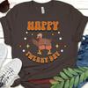 Happy Twerky Day Thanksgiving T Shirt Funny Twerking Turkey To Wear For Sassy Adult Humor Vintage Stylish