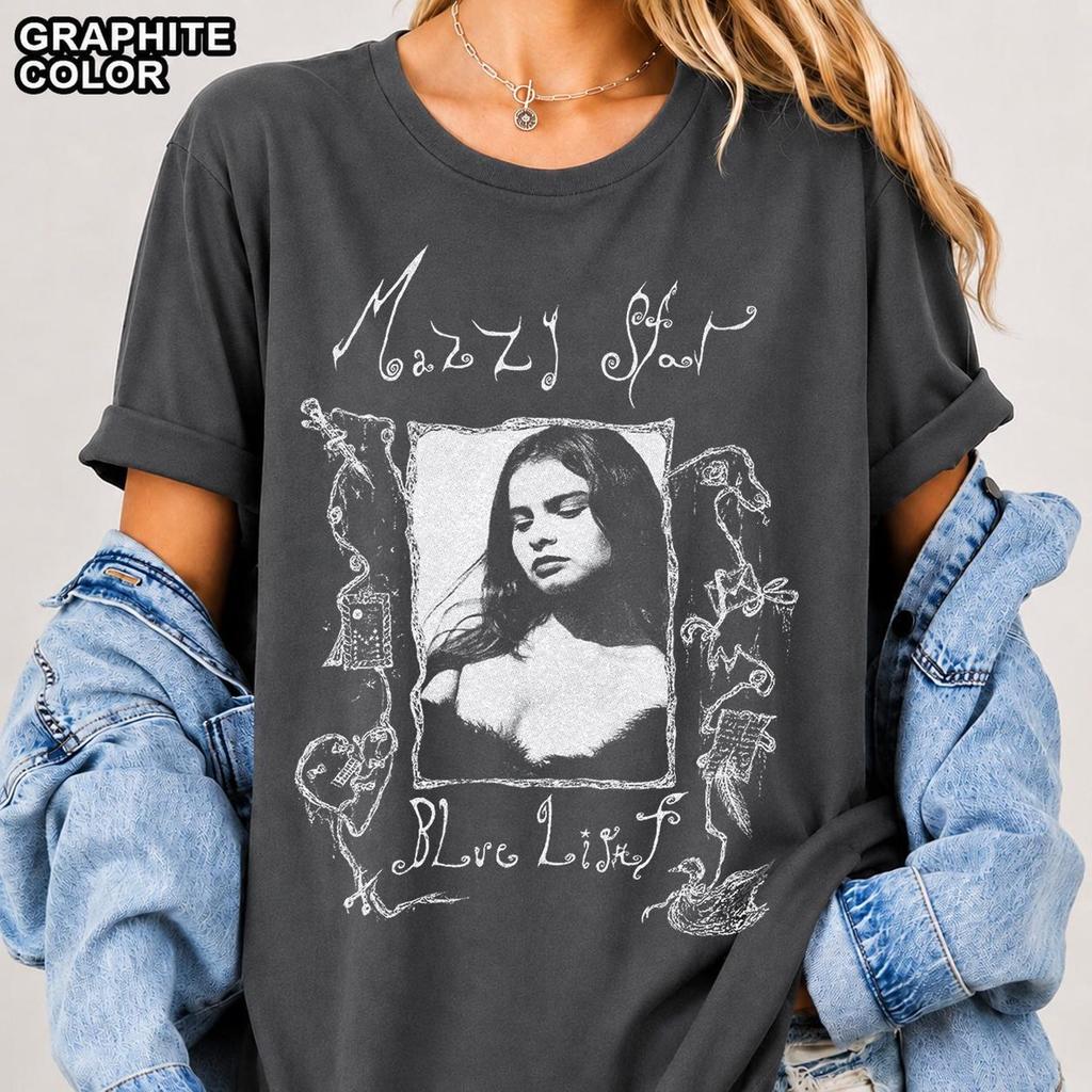 Maglietta Mazzy Star Band Rock, Comfort Colors, Bella & Canvas, Gildan Tee e Felpa FD