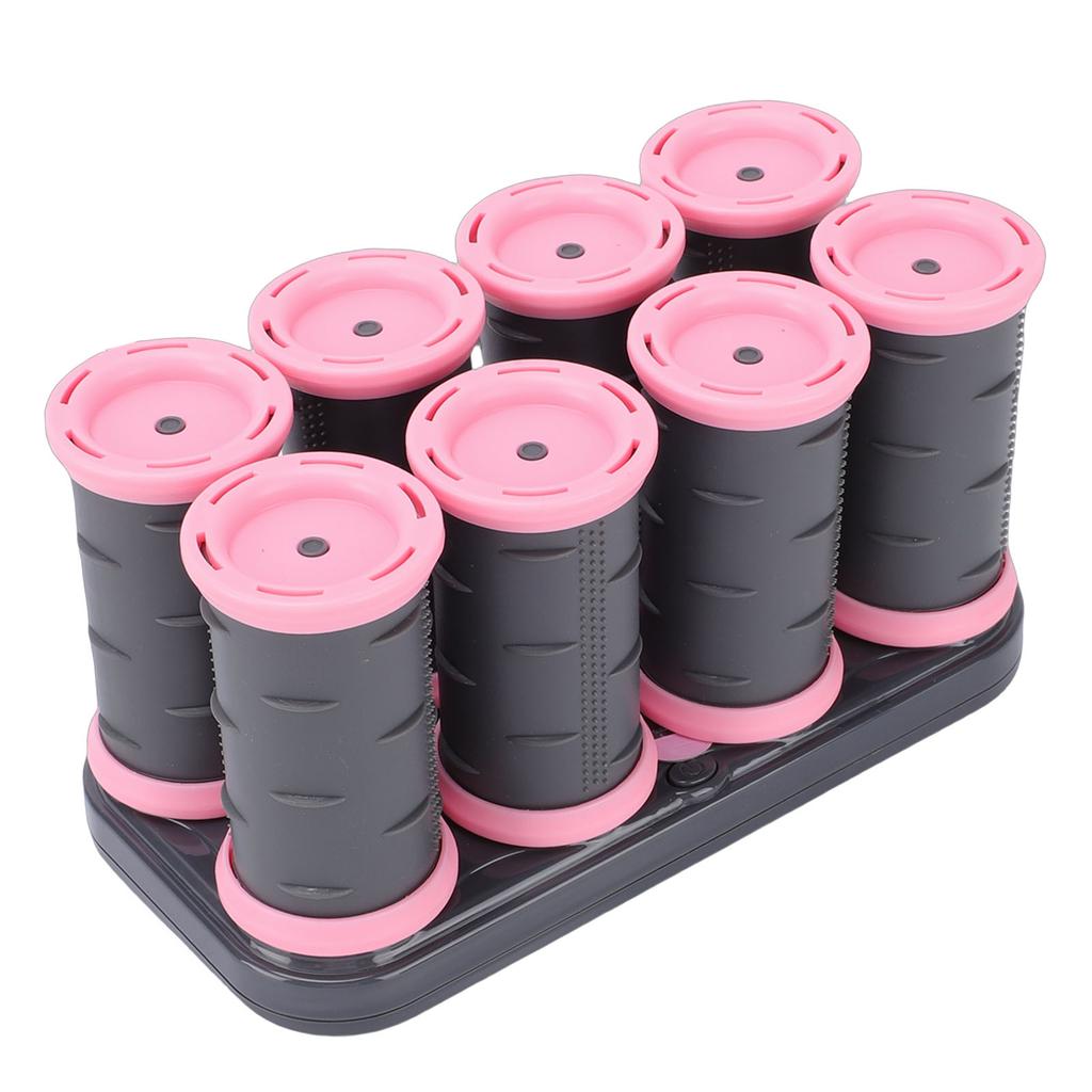 Kit 8pcs Rulli Riscaldanti per Capelli 35mm Riscaldamento Rapido Ricci di Lunga Durata Rulli Caldi Elettrici per lo Styling dei Capelli