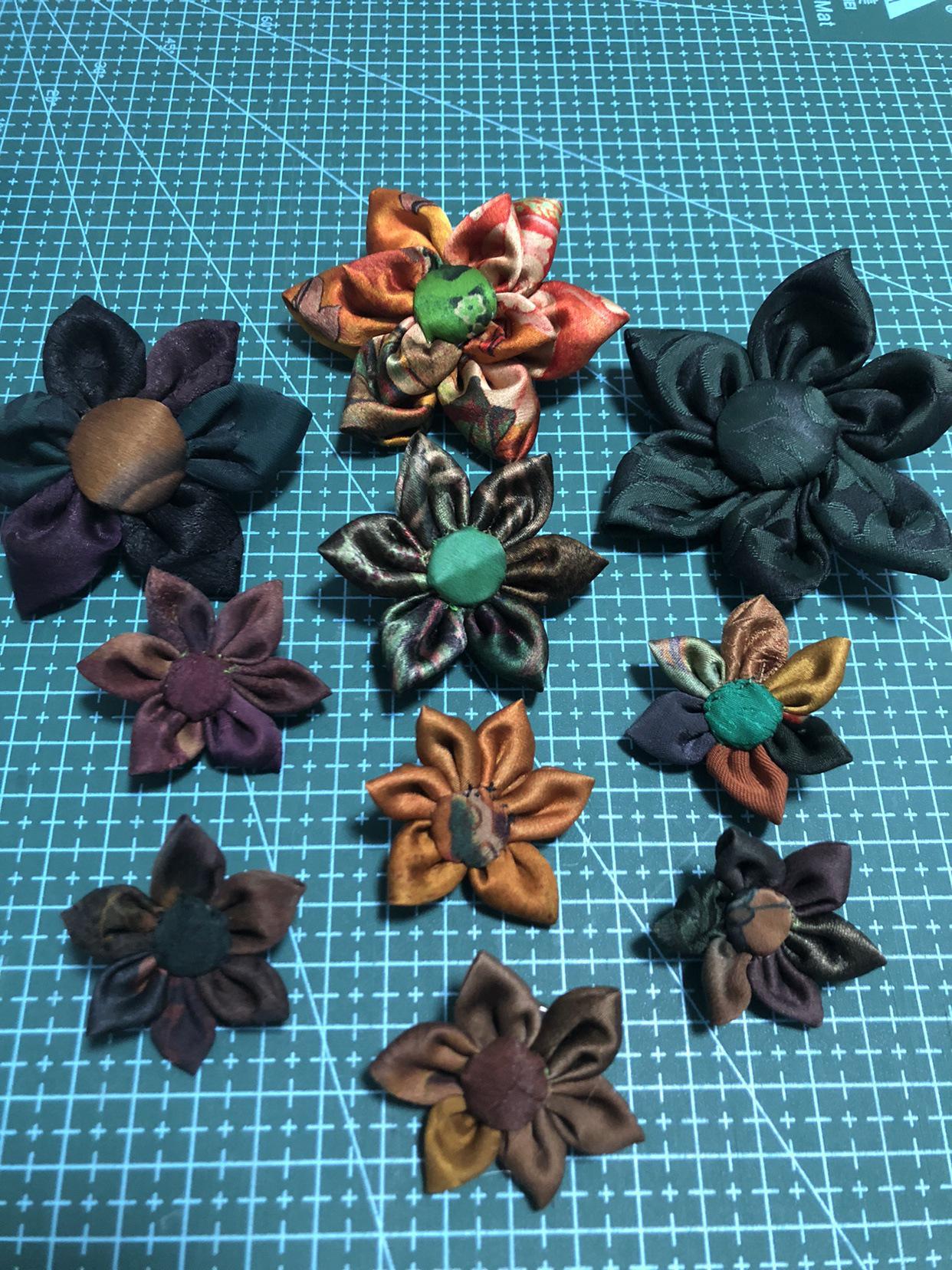 Small Flower and Dragonfly Brooch