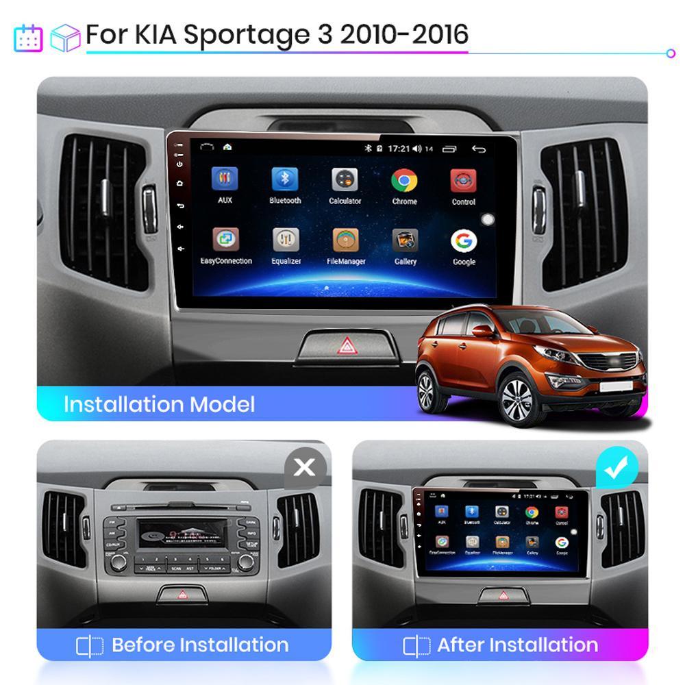 9 Zoll Android Autoradio Carplay Für KIA Sportage 3 2010-2016 Multimedia Video Player GPS Navigation WIFI 2 + 32GB