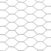 VidaXL Grillage Acier Revêtement PVC 25x0,5 m Hexagonal Gris Clôture de Jardin 143274