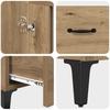 Highboard Artisan Oak 70 x 31 x 115 cm Composite Wood and Iron