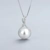 925 Sterling Silver Pearl Pendant Necklace for Women Novel Design Bridal Wedding Accessories Party Gift Hot Trendy Jewelry