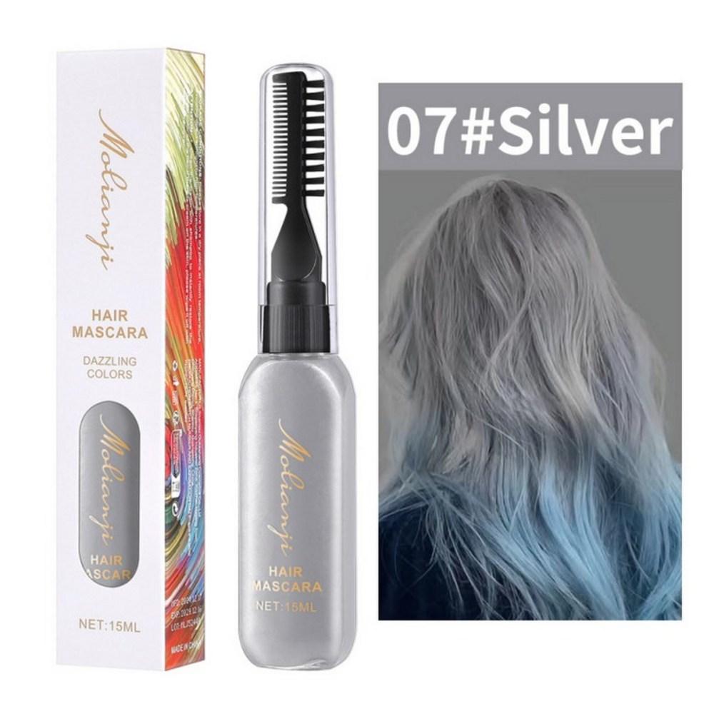 Hair Pen Disposable Temporary Dye, Partial Dye DIY Hair Chalk Gray Hair Root Cover Festival Cosplay Ring