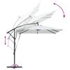Cantilever Banana Sun Umbrella Sand 249 X 249 X 250 Cm Polyester and Aluminum