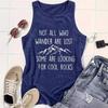 Sleeveless Inspirational Graphic Tee - Women's Spring/Summer Round Neck Pullover Top