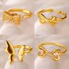 Light Luxury Niche Design Bow Open Ring, New Trendy Index Finger Ring, High-end Element Ring Ring, Ring Woman