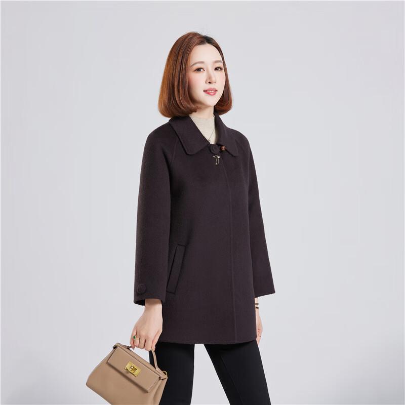 Women's 100% Wool Double-Faced Short Coat