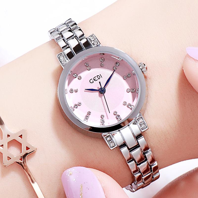 Korean Fashion Women'S Watch, Casual Trend Waterproof Women'S Watch, Diamond-Encrusted Literal Trend Versatile Women'S Watch
