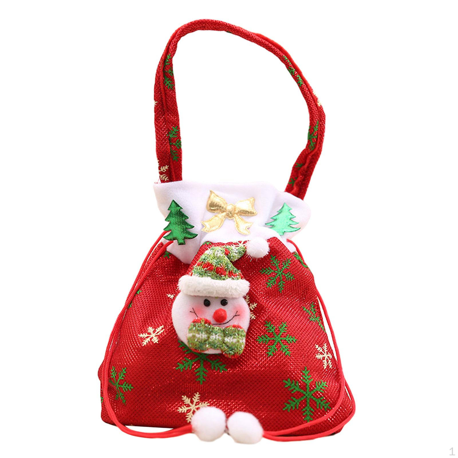 

Рождественская кукла Подарочный мешок Рождественские конфеты Мешок подарков Гном Веревка для Snowman