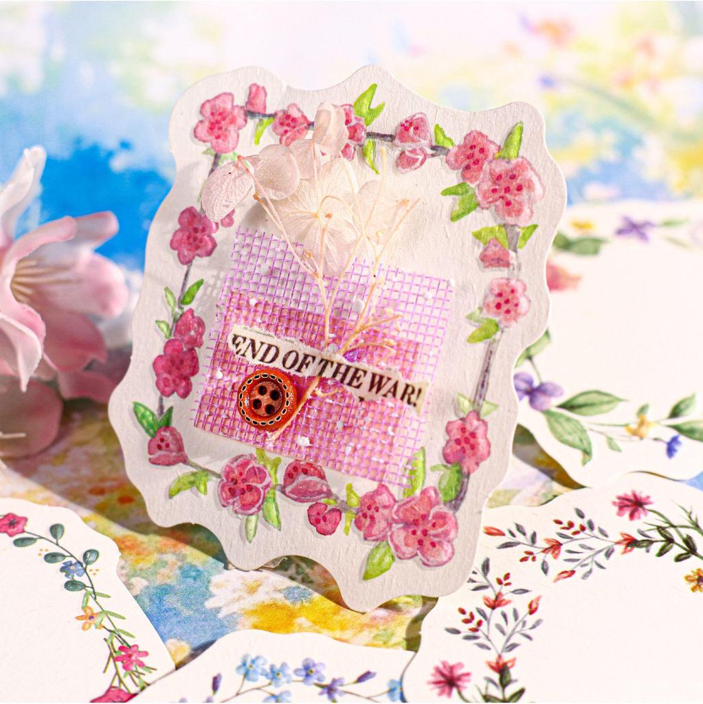 RetroStory Floral Bookmark & Card Craft Pack