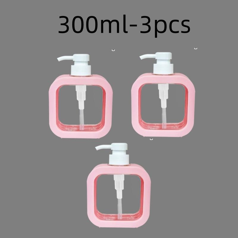300/500ml Badkamer Zeepdispensers Hervulbare Lotion Shampoo Douchegel Houder Draagbare Reizen Dispenser Lege Bad Pomp Fles