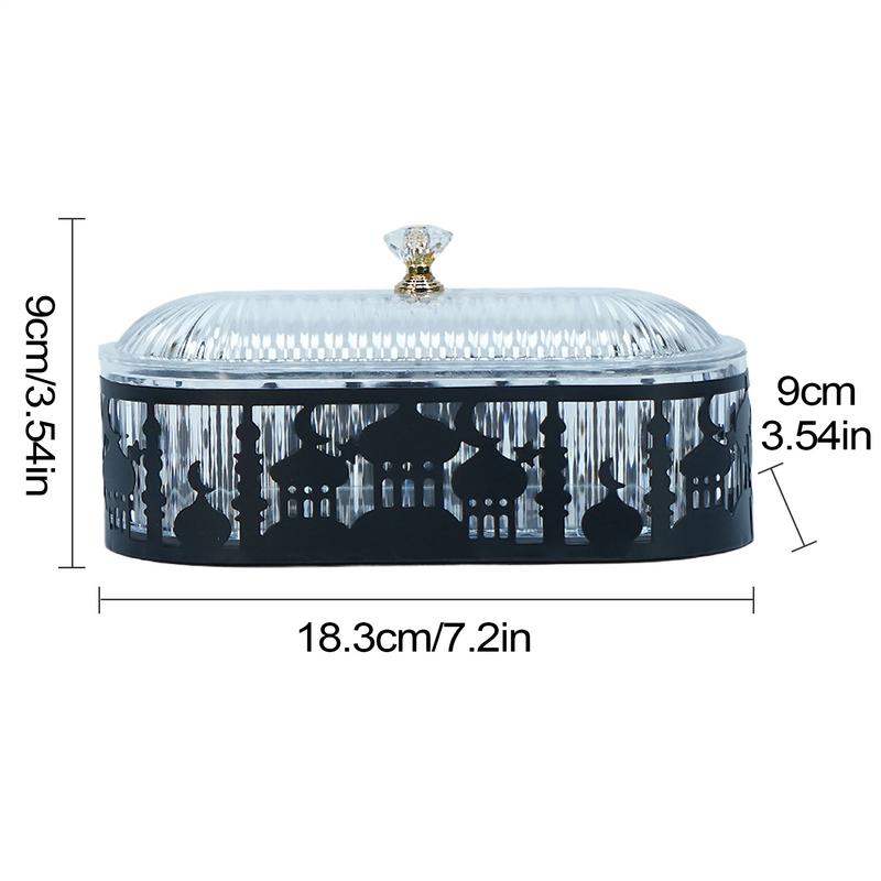 Ramadan Decoration Candy Snacks Tray EID Mubarak Decoration 2025 For Home Ramadan Kareem Islamic Muslim Party Eid Al Adha Gifts