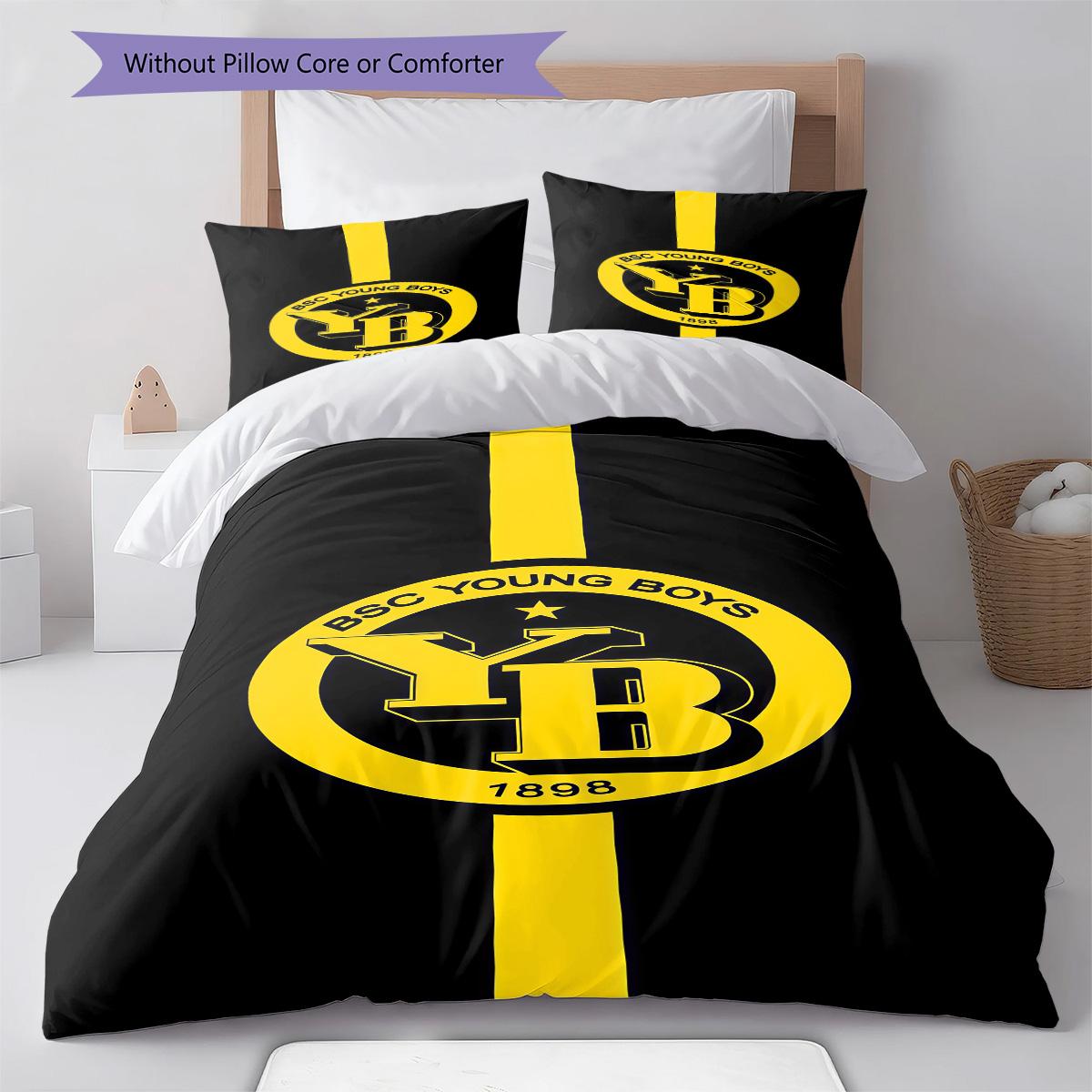 

BSC Young Boys RugPattern Bedding Quilt Set Quilt Cover Pillowcase Home Decoration Birthday Gift (1 * duvet cover + 2 * pillowcase, without core) 140x200cm