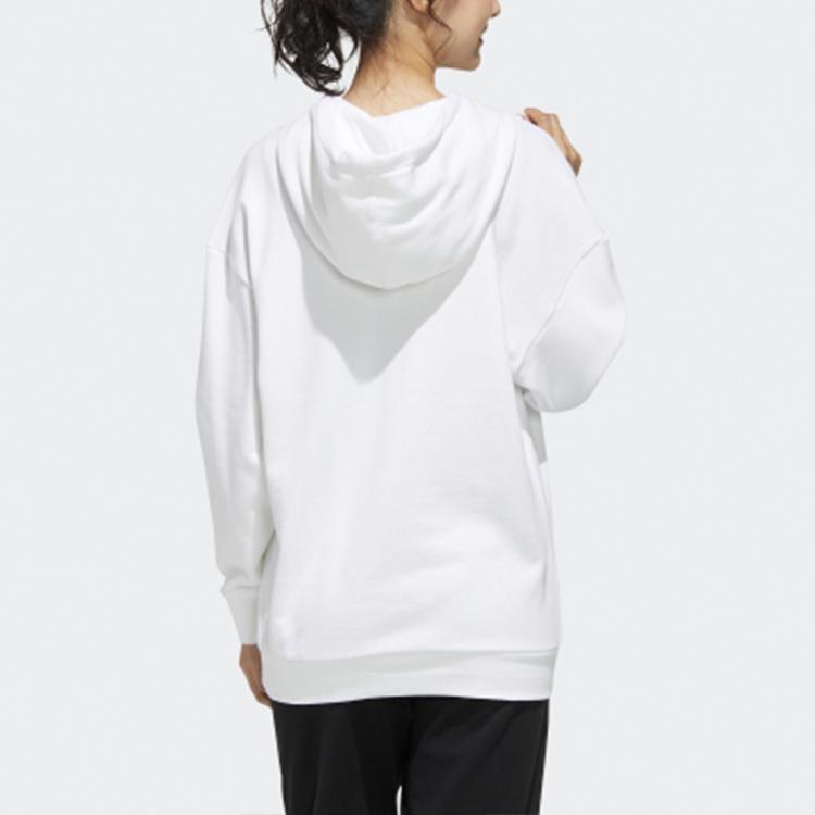 Adidas Neo Casual Sports Pullover Hoodie Women Tops White GH8212