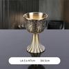 Light Luxury Engraved Bronze Wine Goblet – Vintage High Foot White Wine Glass for Home, Party & Bar